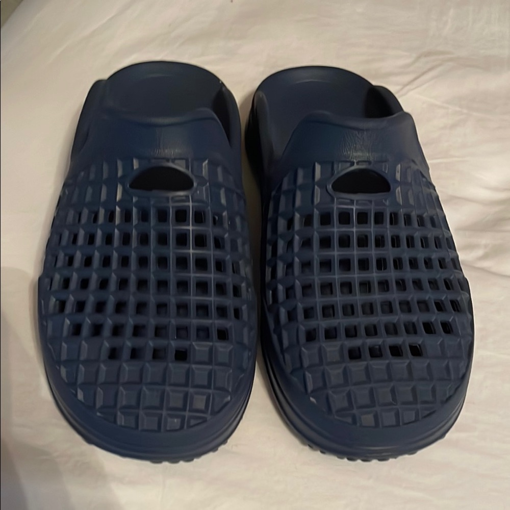 Navy Blue Slip-On Clogs
